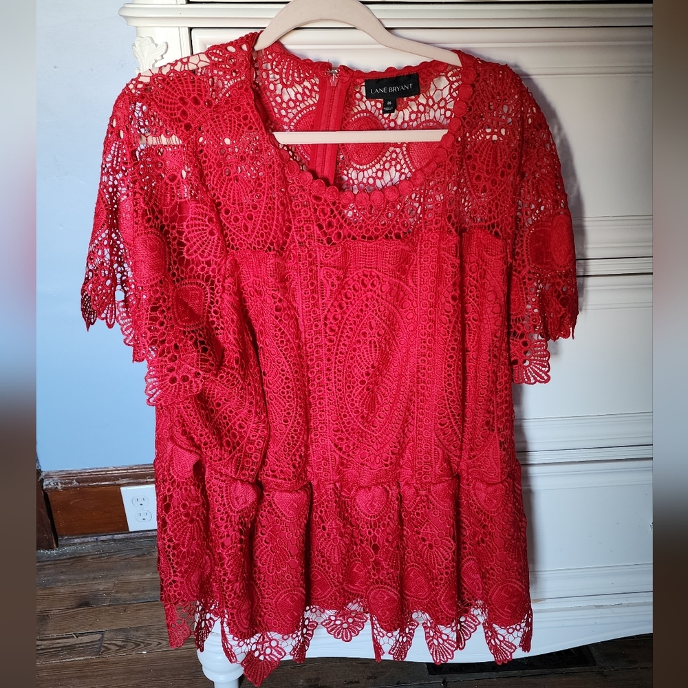 Lane Bryant Lace Blouse, Size 26